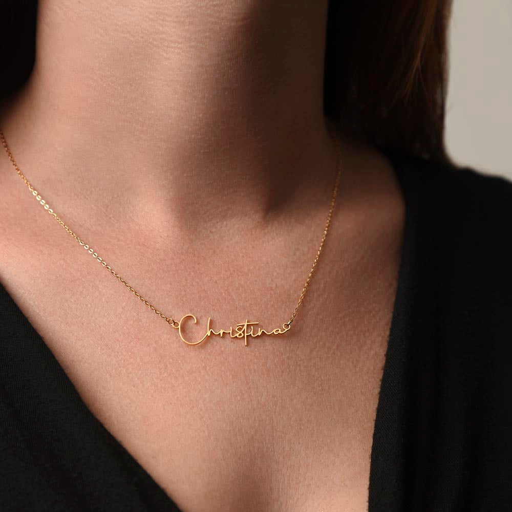 To My Beautiful Daughter - Miracle Of My Life - Personalized Signature Name Necklace - Everyoou
