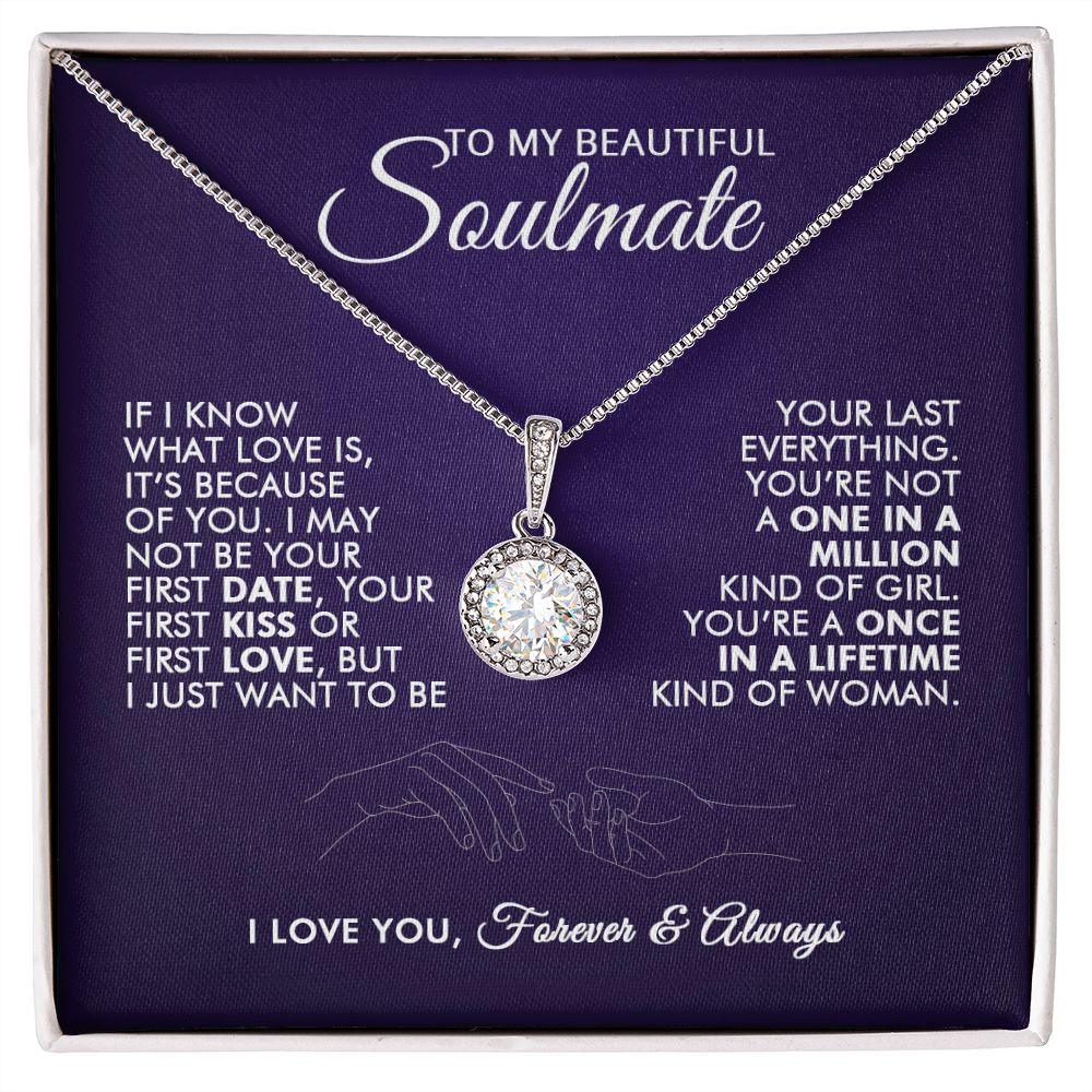 To My Beautiful Soulmate - Kiss- Eternal Necklace - Everyoou
