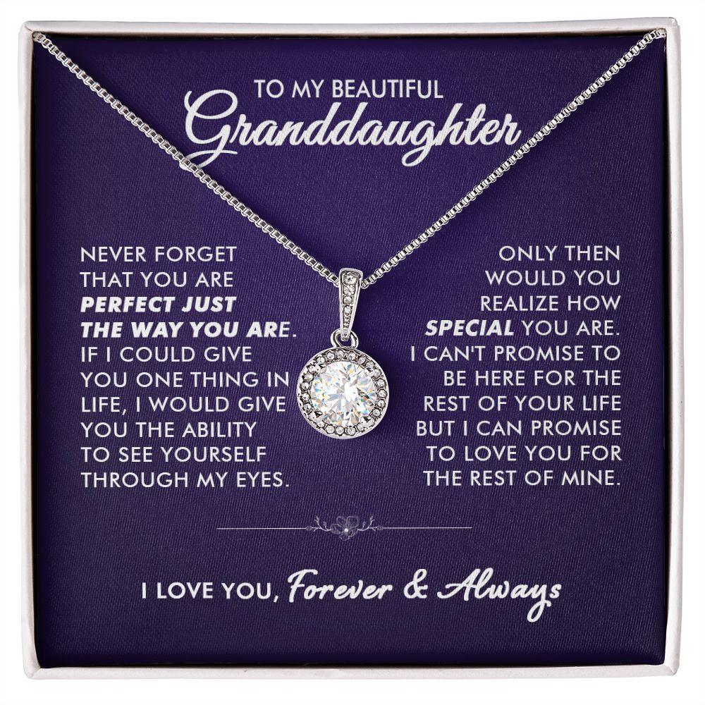 To My Beautiful Granddaughter - Life Promise - Eternal Necklace - Everyoou
