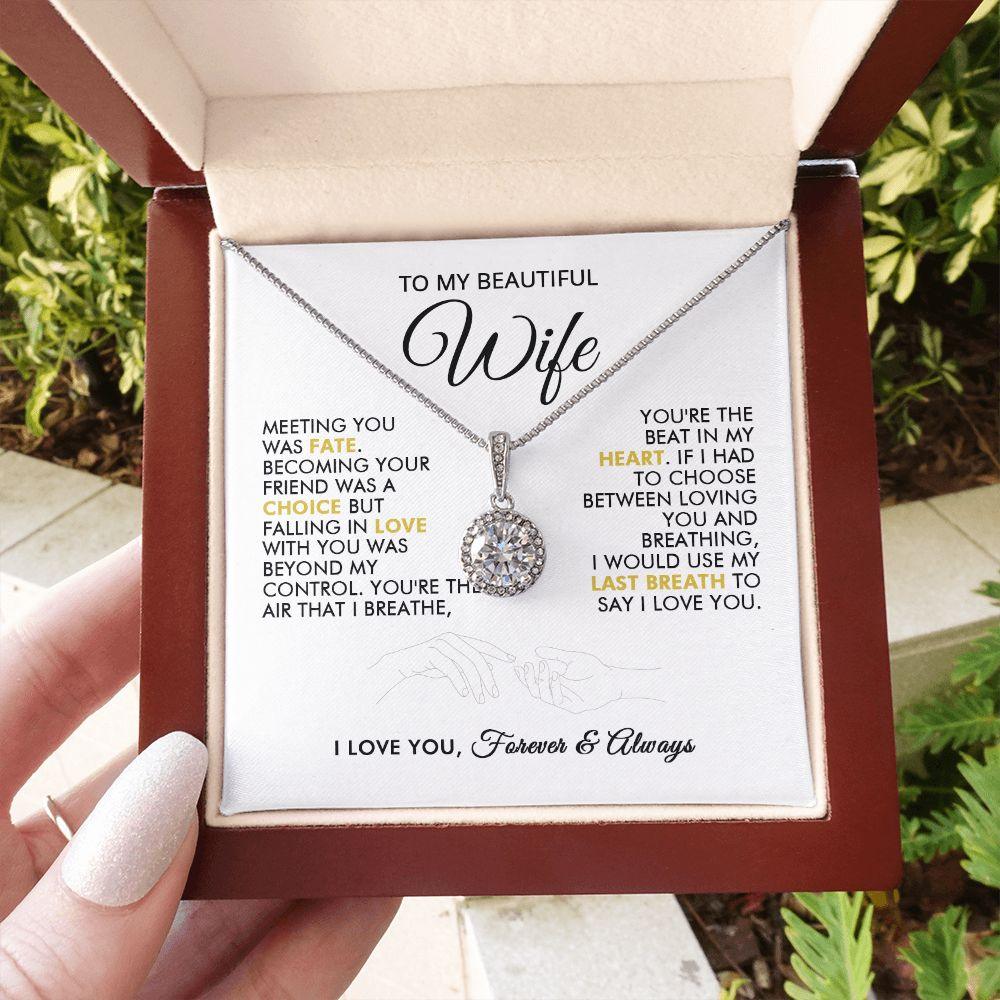 To My Beautiful Wife - Beautiful - Eternal Necklace - Everyoou