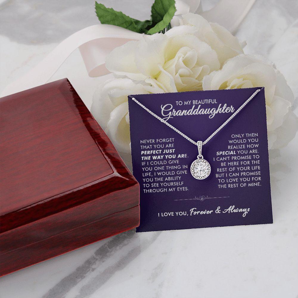 To My Beautiful Granddaughter - Life Promise - Eternal Necklace - Everyoou