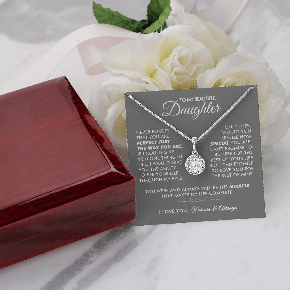 To My Beautiful Daughter - The Way You Are - Eternal Necklace - Everyoou