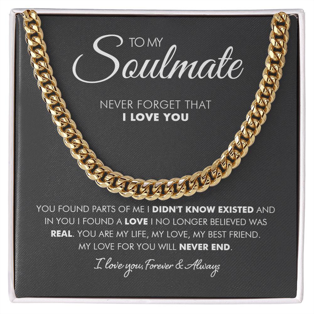 To My Man - Never End- Cuban Link Chain - Everyoou