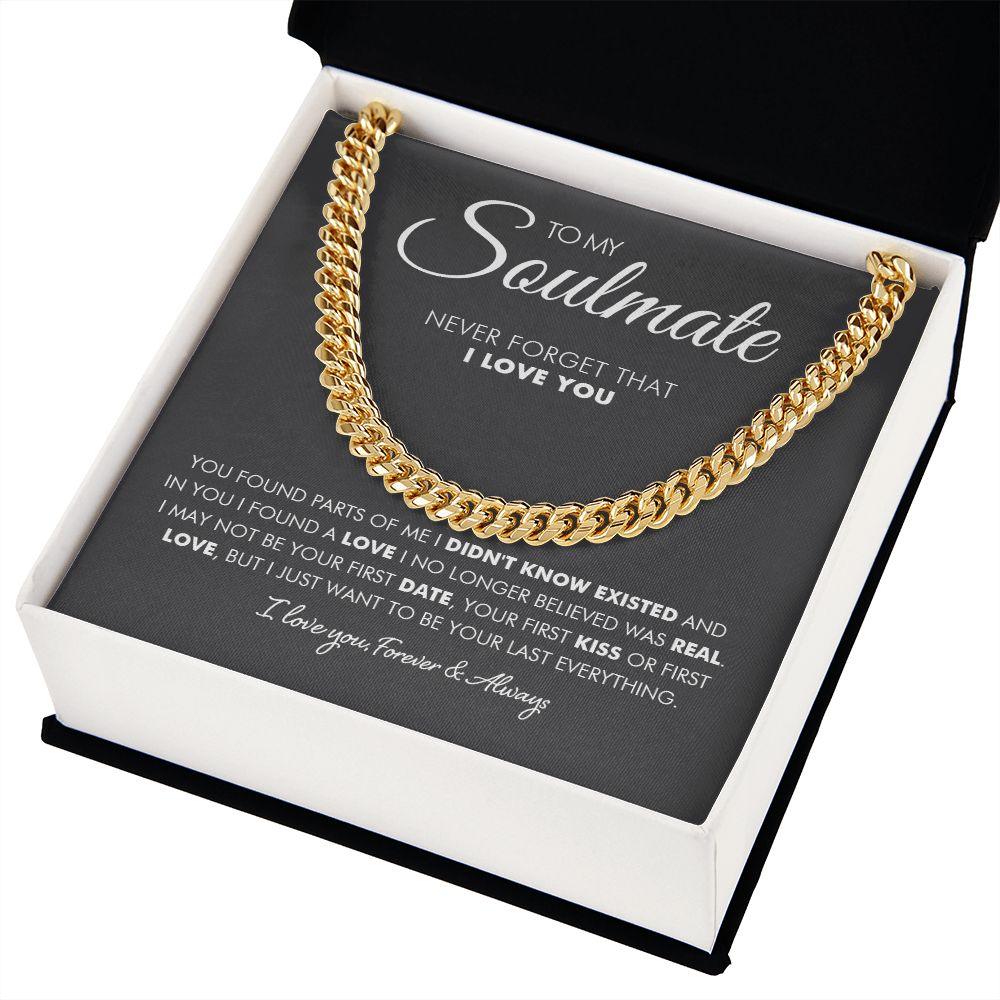 To My Man - First Love- Cuban Link Chain - Everyoou