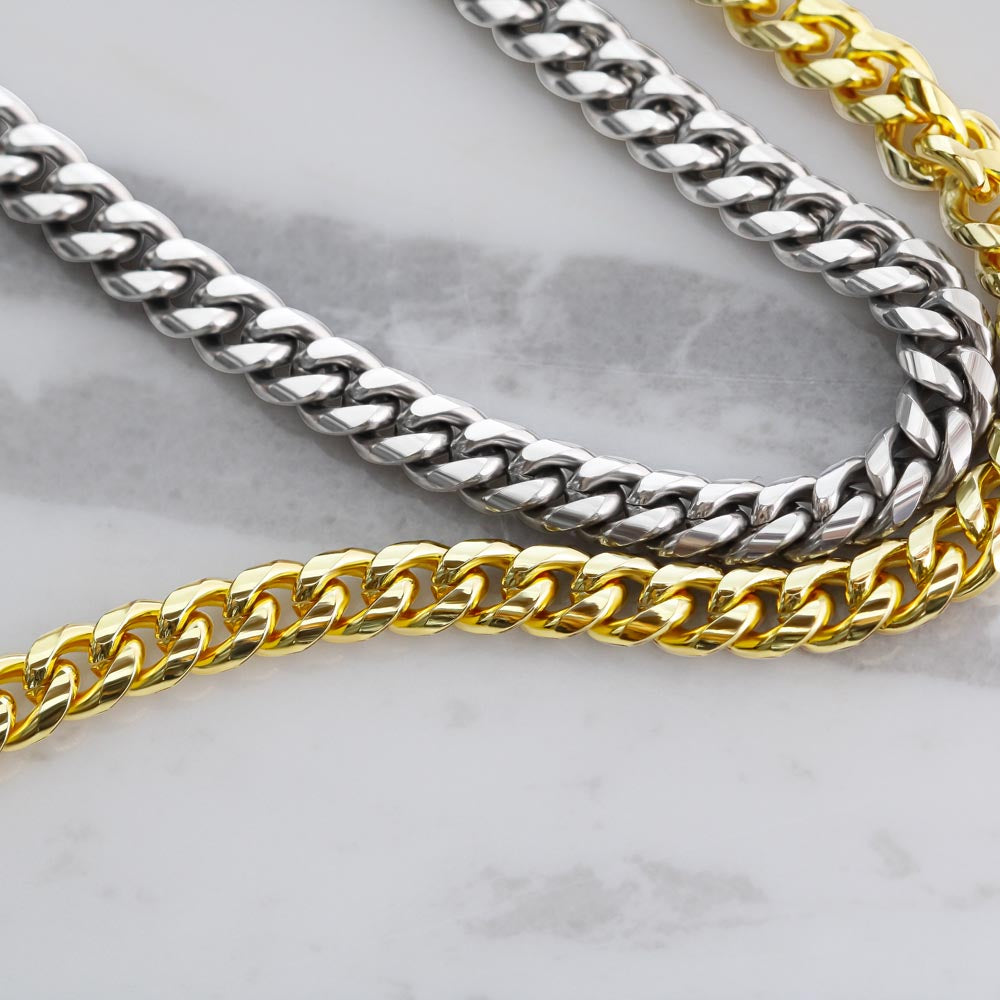 To My Man - You're My Favorite - Cuban Link Chain