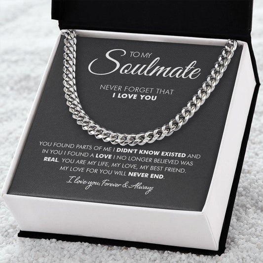 To My Man - Never End- Cuban Link Chain - Everyoou