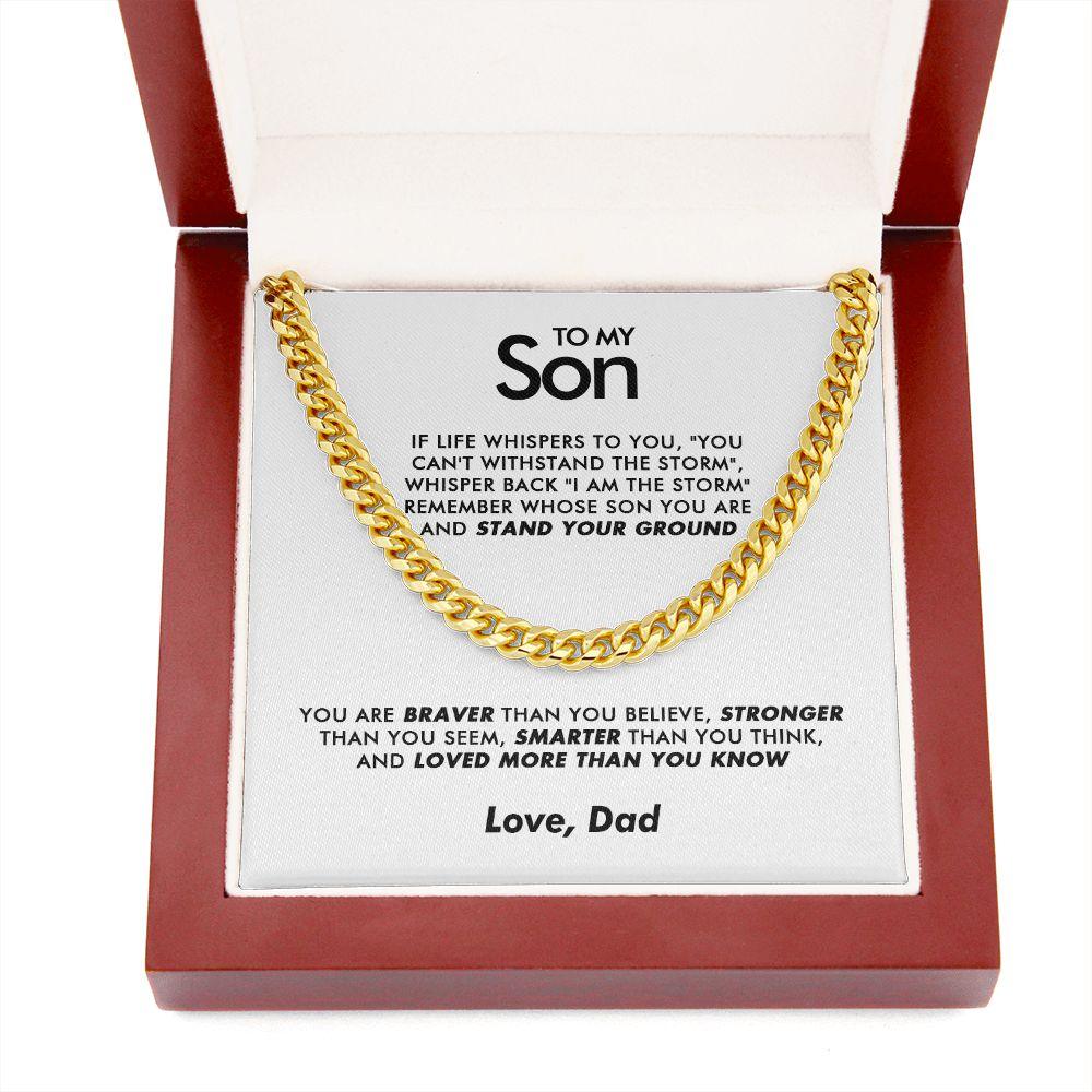 To My Son - Stand Your Ground - Cuban Link Chain - Everyoou