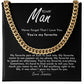 To My Man - You're My Favorite - Cuban Link Chain