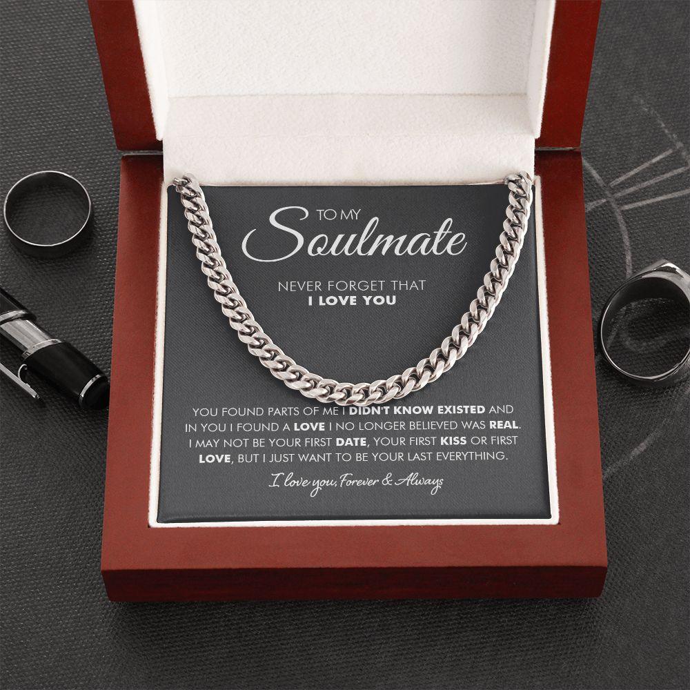 To My Man - First Love- Cuban Link Chain - Everyoou
