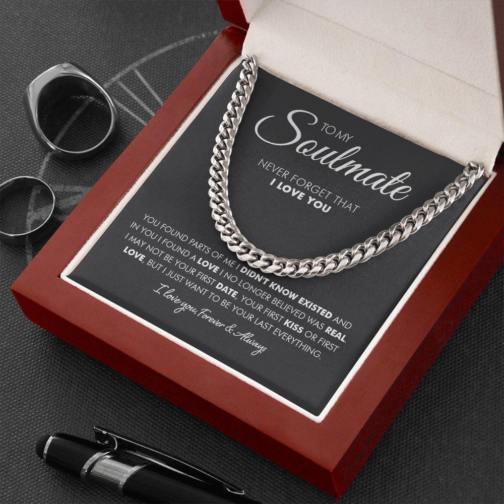 To My Man - First Love- Cuban Link Chain - Everyoou