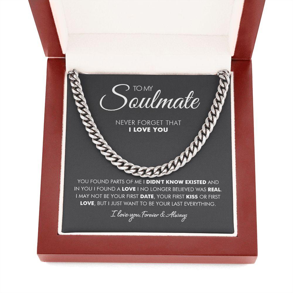 To My Man - First Love- Cuban Link Chain - Everyoou
