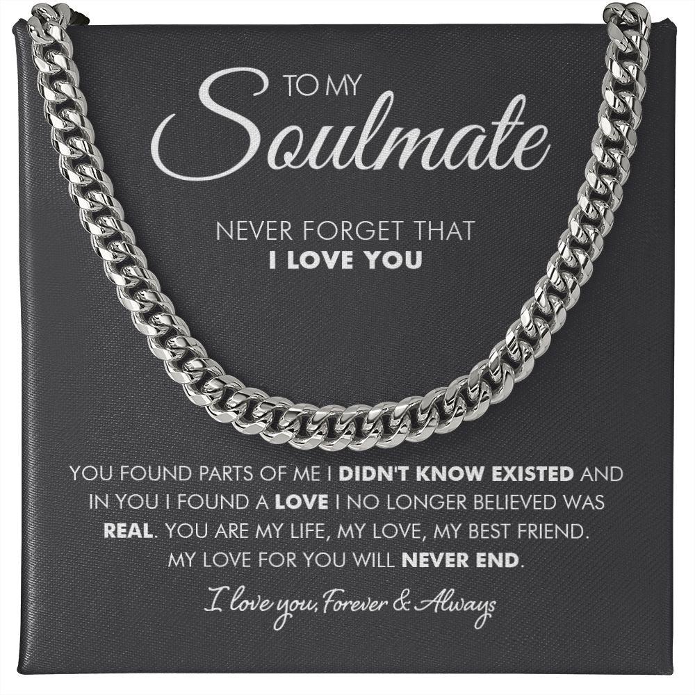 To My Man - Never End- Cuban Link Chain - Everyoou