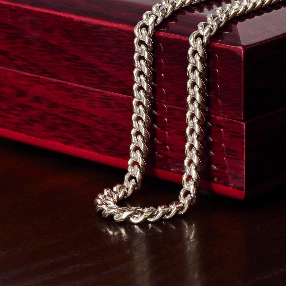 To My Grandson - Braver - Cuban Link Chain - Everyoou