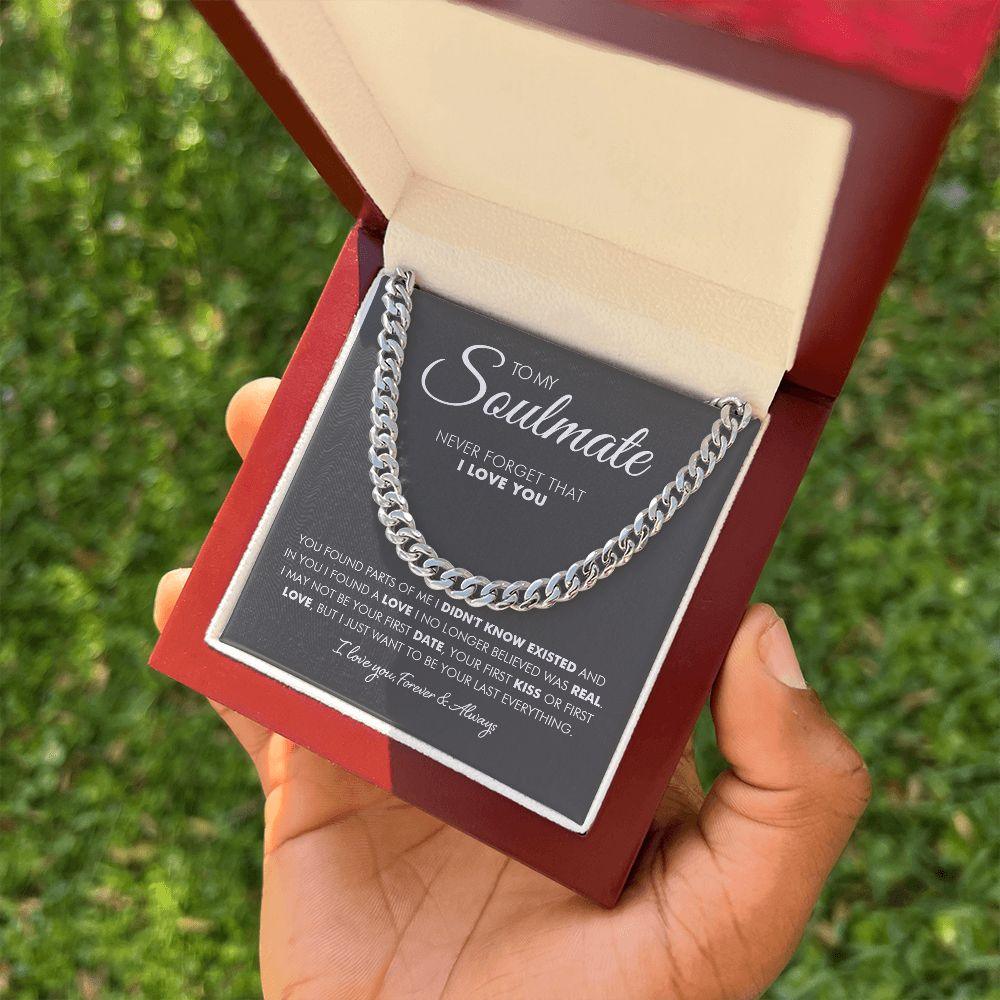 To My Man - First Love- Cuban Link Chain - Everyoou