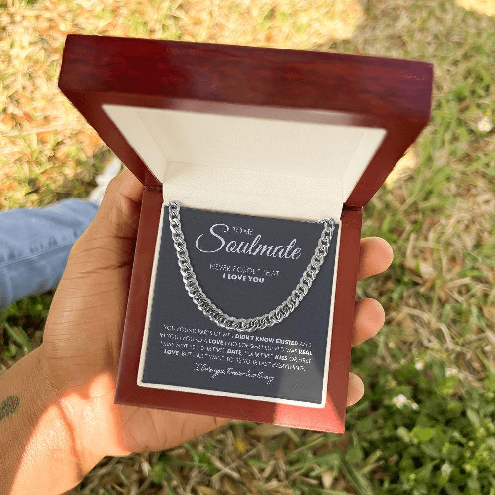 To My Man - First Love- Cuban Link Chain - Everyoou