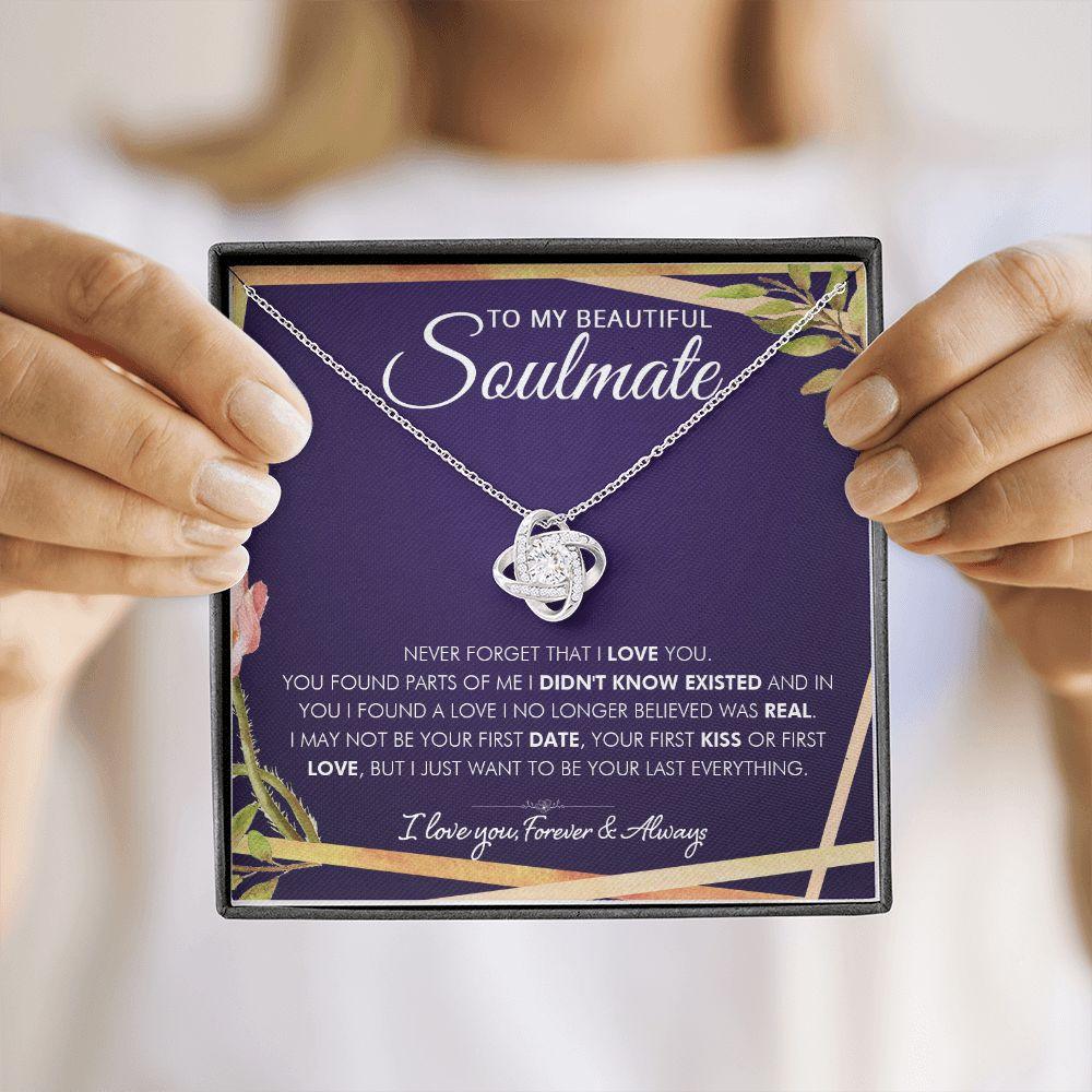 To My Beautiful Soulmate - Found You - Love Knot Necklace - Everyoou