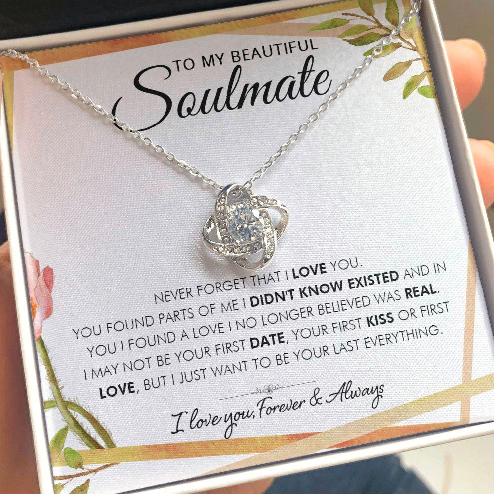 To My Beautiful Soulmate - real - Love Knot Necklace - Everyoou