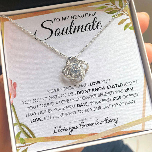 To My Beautiful Soulmate - real - Love Knot Necklace - Everyoou
