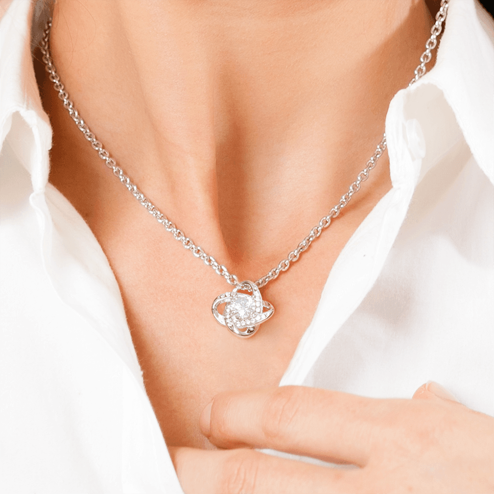 To My Beautiful Soulmate - Believe - Love Knot Necklace - Everyoou