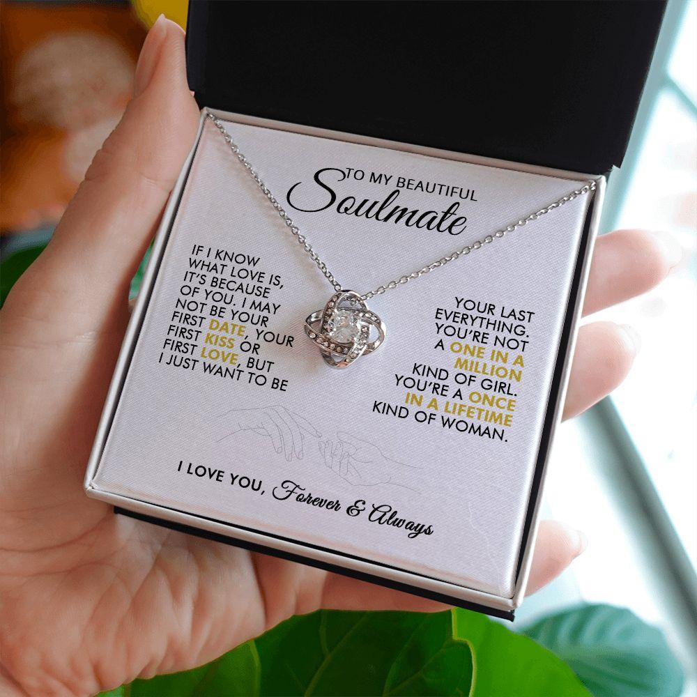 To My Beautiful Soulmate - Last Everything - Love Knot Necklace - Everyoou
