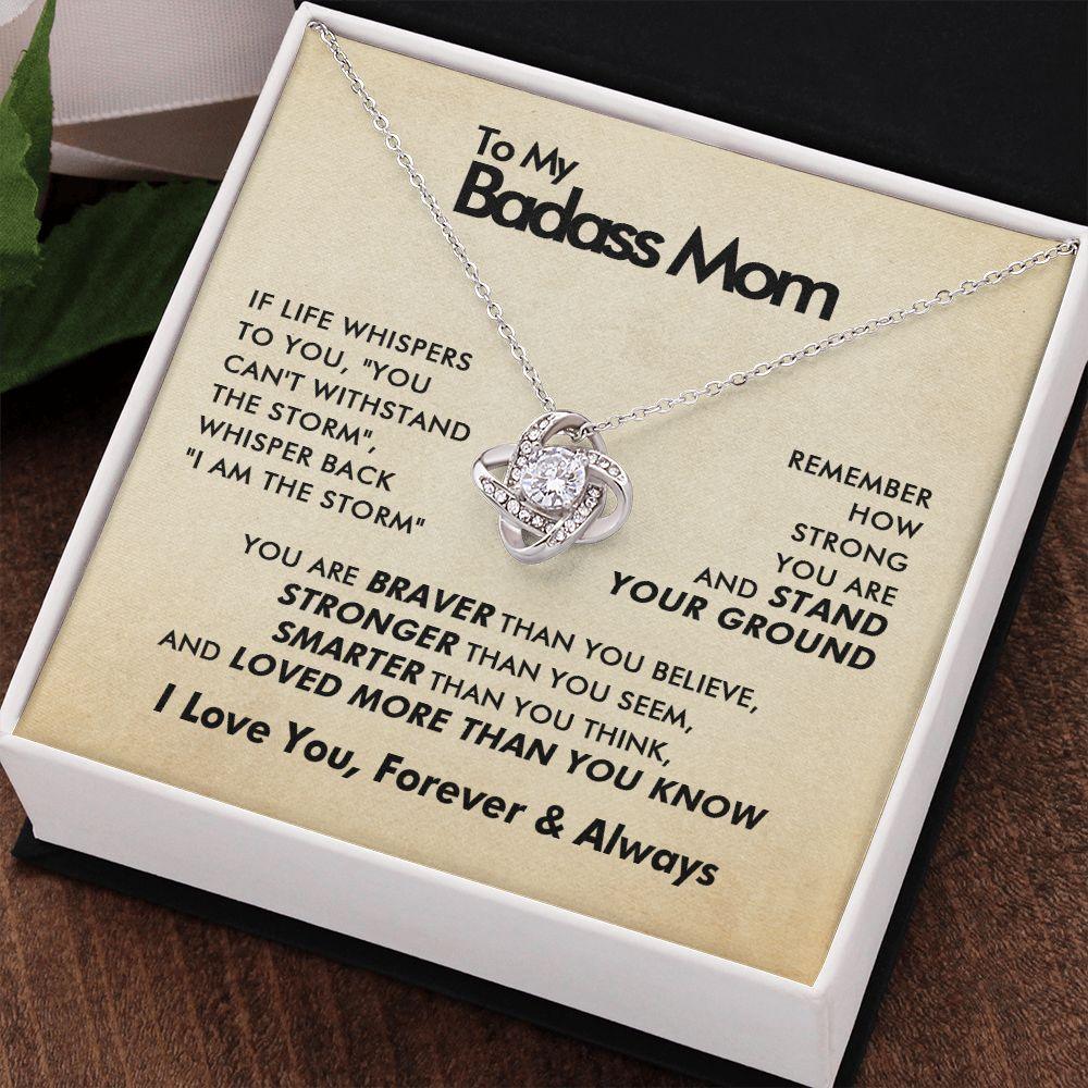 To My Badass Mom - Forever - Love Knot Necklace - Everyoou