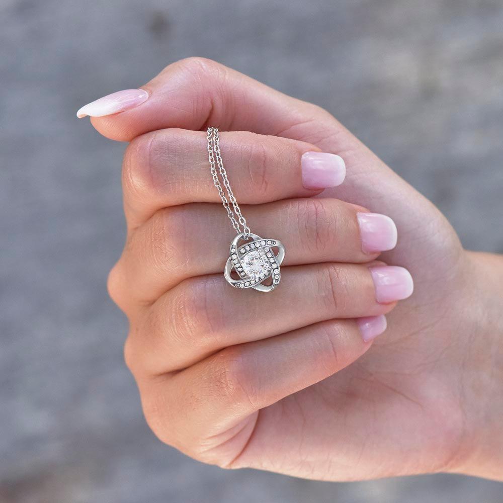 To My Badass Daughter - Blooming Storm - Love Knot Necklace - Love Dad - Everyoou
