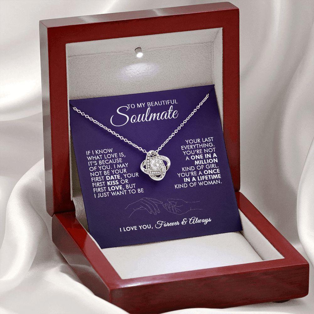 To My Beautiful Soulmate - Lifetime - Love Knot Necklace - Everyoou