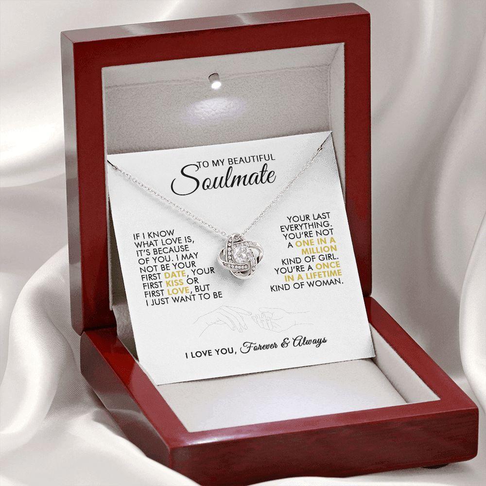 To My Beautiful Soulmate - Last Everything - Love Knot Necklace - Everyoou