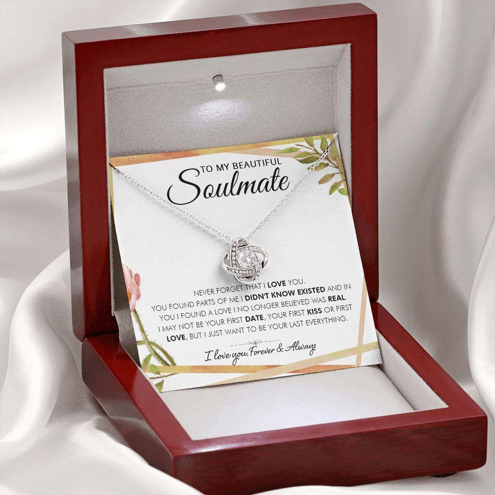 To My Beautiful Soulmate - real - Love Knot Necklace - Everyoou