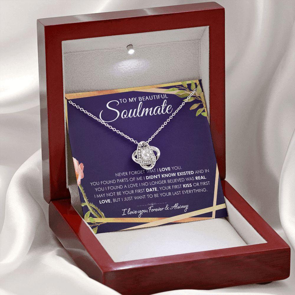 To My Beautiful Soulmate - Found You - Love Knot Necklace - Everyoou