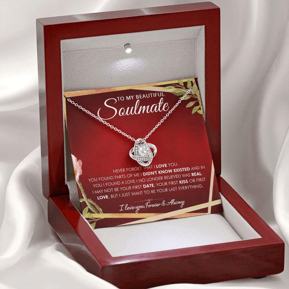 To My Beautiful Soulmate - Believe - Love Knot Necklace - Everyoou