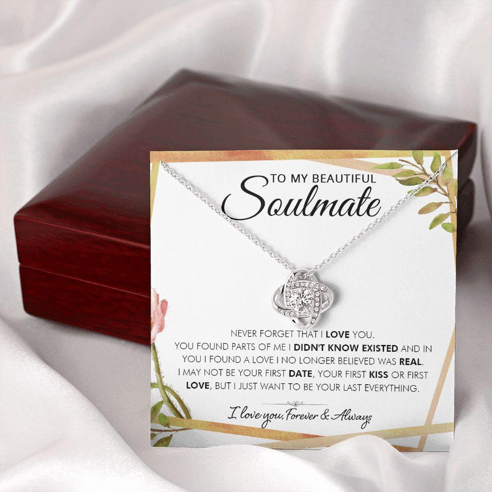 To My Beautiful Soulmate - real - Love Knot Necklace - Everyoou