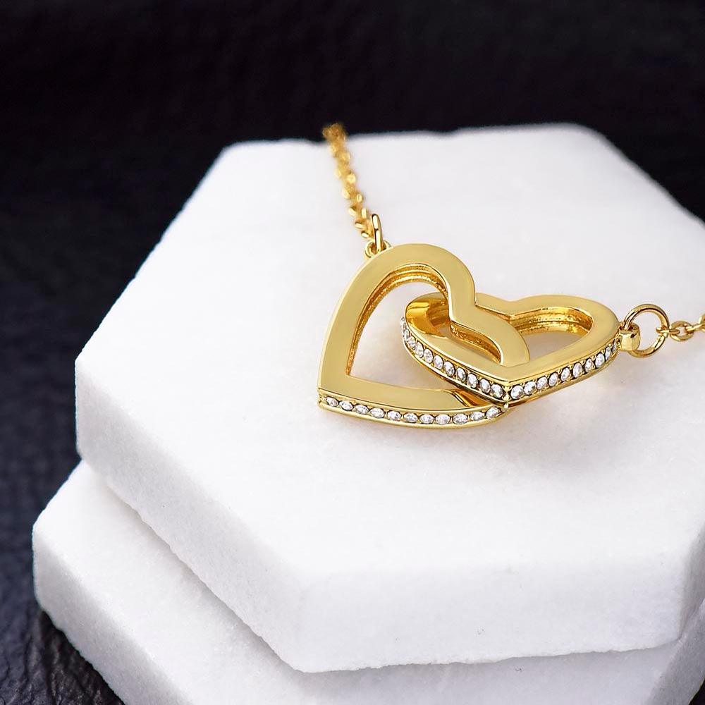 To My Badass Bestie - Braver - Interlocking Hearts Necklace - Everyoou