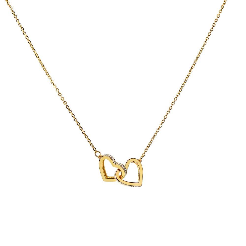 To My Beautiful Daughter - The Way You Are - Interlocking Hearts Necklace - Everyoou