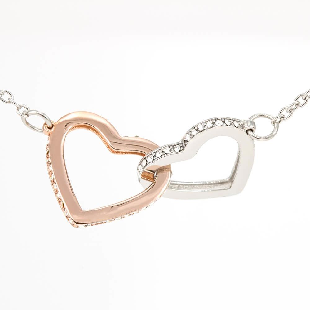 To My Badass Daughter - Stand Your Ground - Interlocking Hearts Necklace - Love Dad - Everyoou