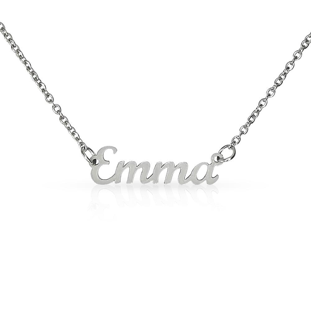 To My Badass Wife - Loved - Personalized Name Necklace - Everyoou