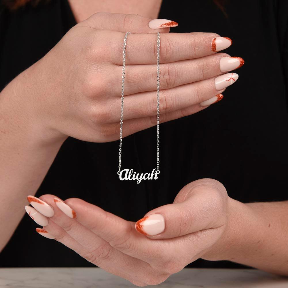 To My Badass Granddaughter - Life Whispers - Personalized Name Necklace - Everyoou