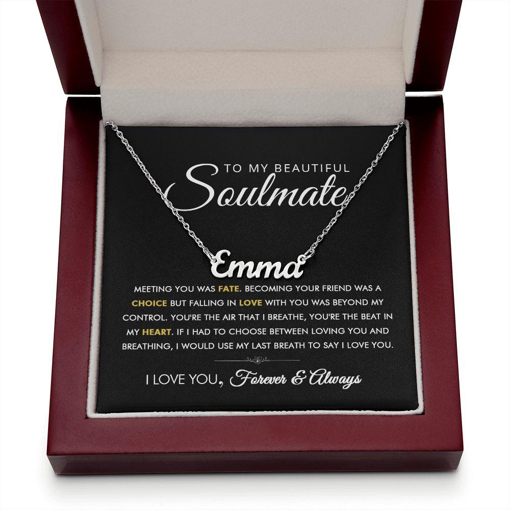 To My Beautiful Soulmate - Beyond - Personalized Name Necklace - Everyoou
