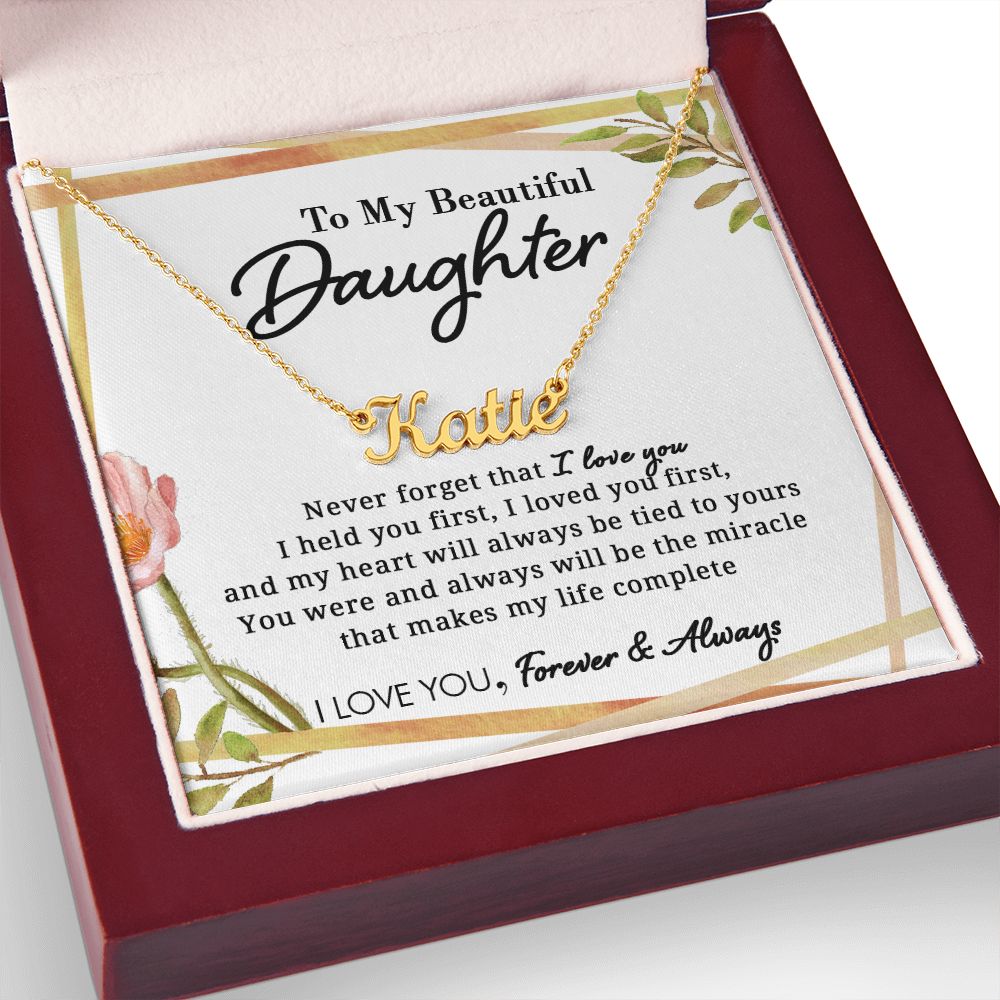 To My Beautiful Daughter - My Life - Personalized Name Necklace - Everyoou