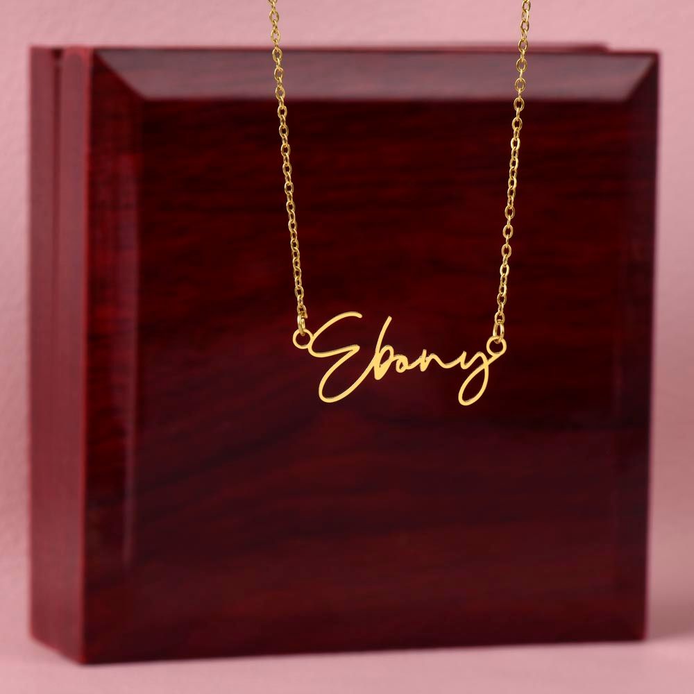 To My Beautiful Daughter - Miracle Of My Life - Personalized Signature Name Necklace - Everyoou