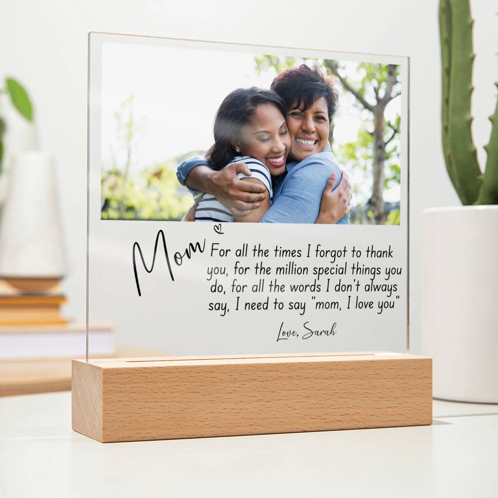 Personalized Gift For Mom - Acrylic Plaque