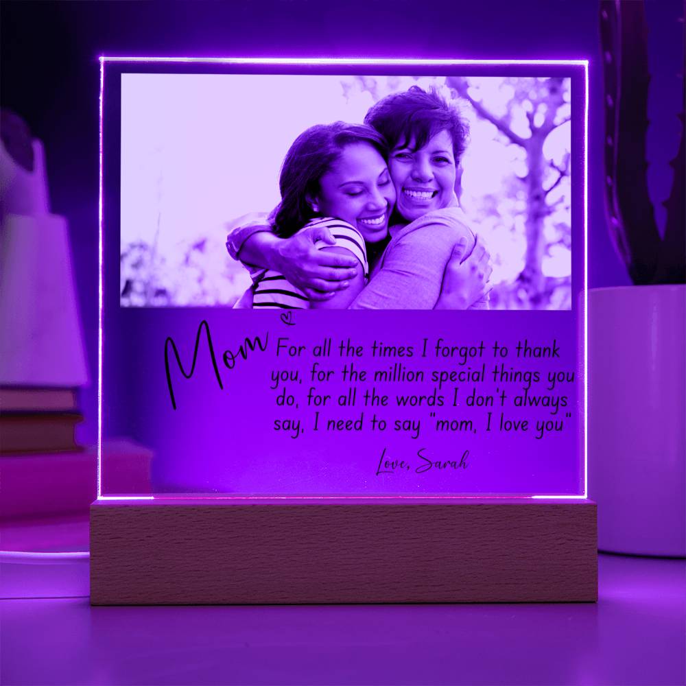 Personalized Gift For Mom - Acrylic Plaque