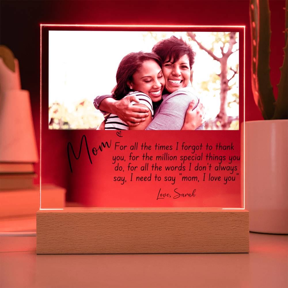 Personalized Gift For Mom - Acrylic Plaque