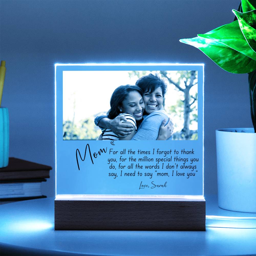 Personalized Gift For Mom - Acrylic Plaque