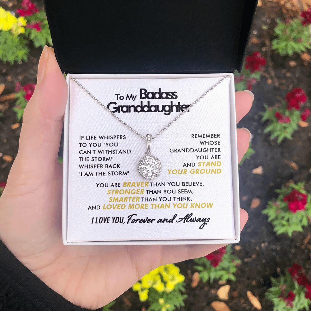 To My Badass Granddaughter - Stronger - Eternal Necklace - Everyoou