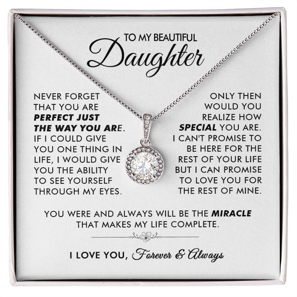 To My Beautiful Daughter - The Way You Are - Eternal Necklace - Everyoou