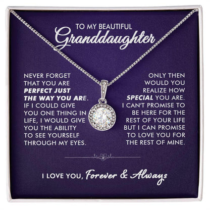 To My Beautiful Granddaughter - Life Promise - Eternal Necklace – Everyoou
