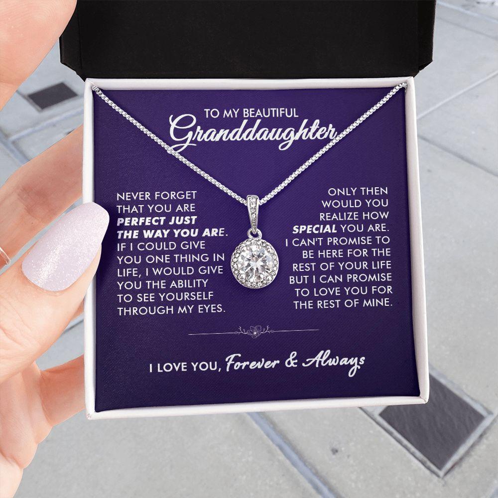 To My Beautiful Granddaughter - Life Promise - Eternal Necklace - Everyoou