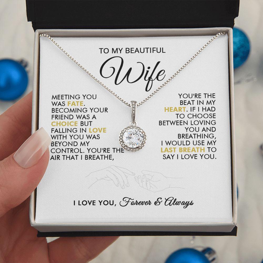 To My Beautiful Wife - Beautiful - Eternal Necklace - Everyoou