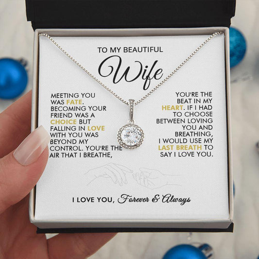To My Beautiful Wife - Beautiful - Eternal Necklace - Everyoou